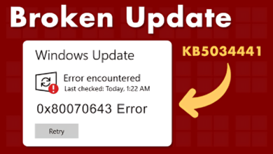 KB5034441 Error